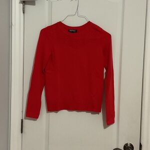 Buffalo David Bitton Women's Vibrant Red Crew Neck Sweater